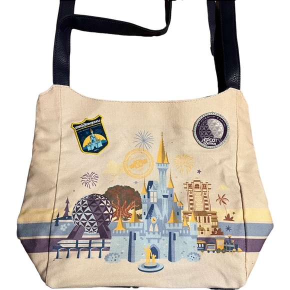 Walt Disney World Four Parks Canvas Tote NWT - Picture 2 of 2